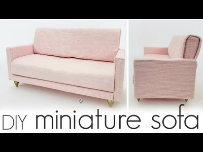 DIY: miniature sofa (doll craft)
