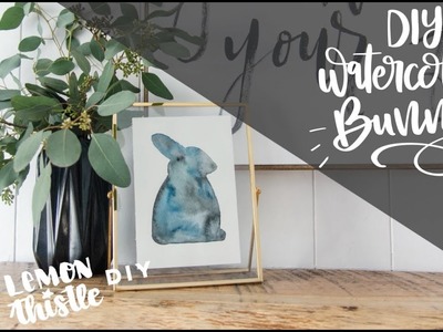 DIY Spring Watercolor Bunny- Watercolour for beginners