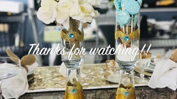 Dollar Tree.Walmart DIY Vase - Baby Shower Decor