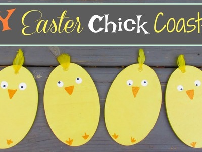 Easy DIY Easter Chick Coasters ~ Another Coaster Friday ~ Craft Klatch