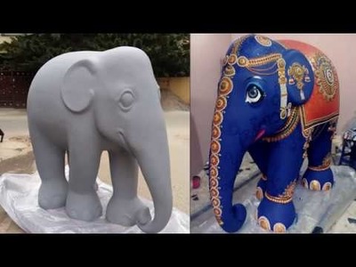 Elephant Craft Work BY Manish Verma
