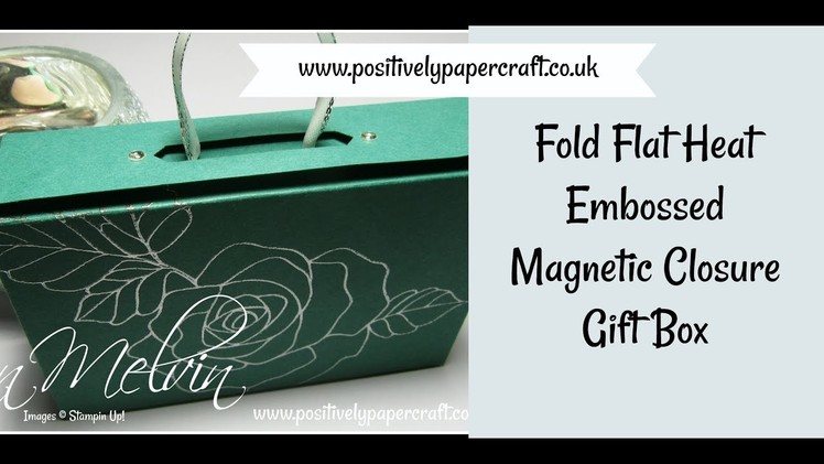 Fold Flat Heat Embossed Magnetic Closure Gift Box