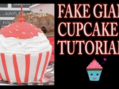 GIANT FAKE CUPCAKE TUTORIAL | CLAY CRAFT  DIY | FAUX CAKE | Cup n Cakes Gourmet