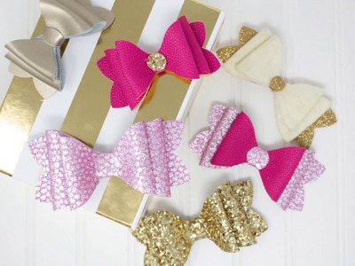 Girls French Hair Bow Tutorial & Free Pattern