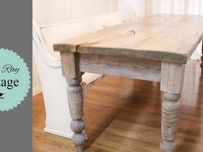 How To Age A Farmhouse Table | Hand Scraped Look