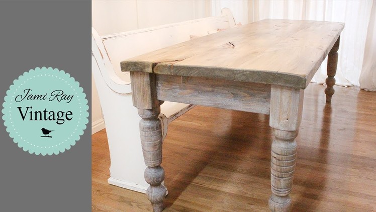 How To Age A Farmhouse Table | Hand Scraped Look