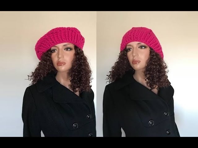 How to Crochet a Beret Hat Pattern #682│by ThePatternFamily