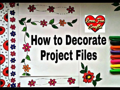 How to Decorate Project File | DIY | Project File Decoration Idea