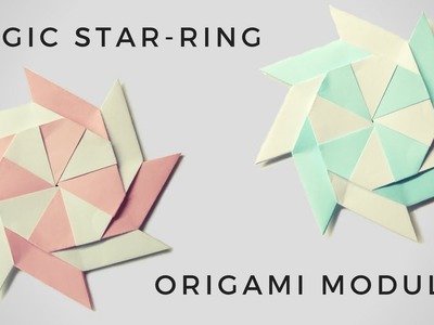 How To Make a Magic star-ring origami modules   Ninja Star - Hand made