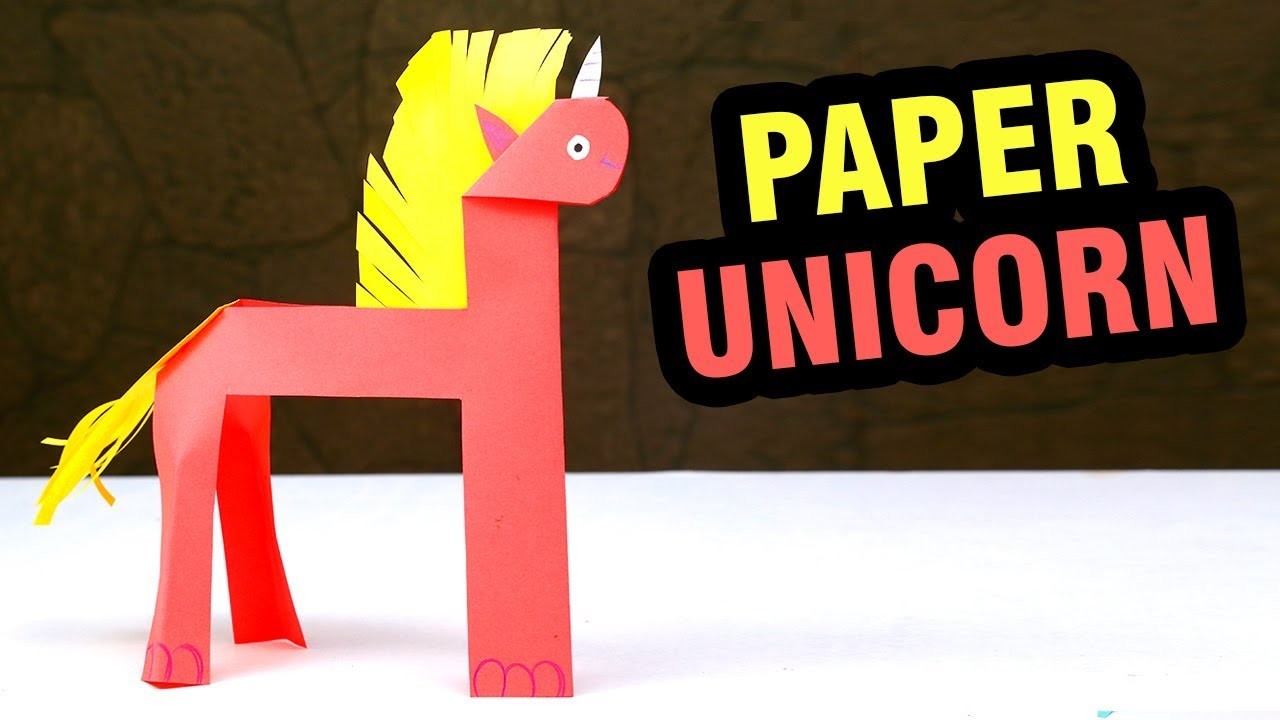 How To Make A Paper Unicorn, DIY Paper Craft Ideas For Children ...