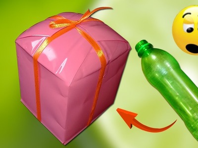 How to make Gift Box out of Plastic bottle | Plastic Bottle Craft Ideas | DIY arts and crafts