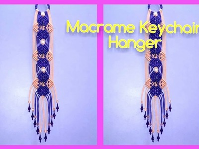 How to make Macrame Keychain hanger(simple design)