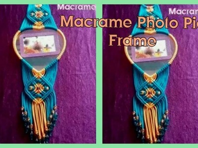 How to make macrame Photo Frame Design( New Creation)