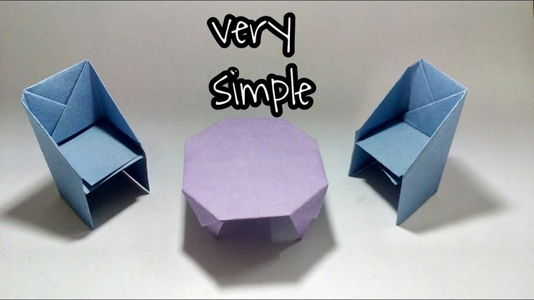 How to make paper chair;easy craft work|origami|