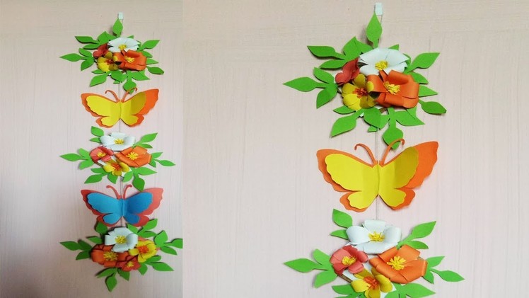 How to make wall decoration with paper.DIY home decor ideas.