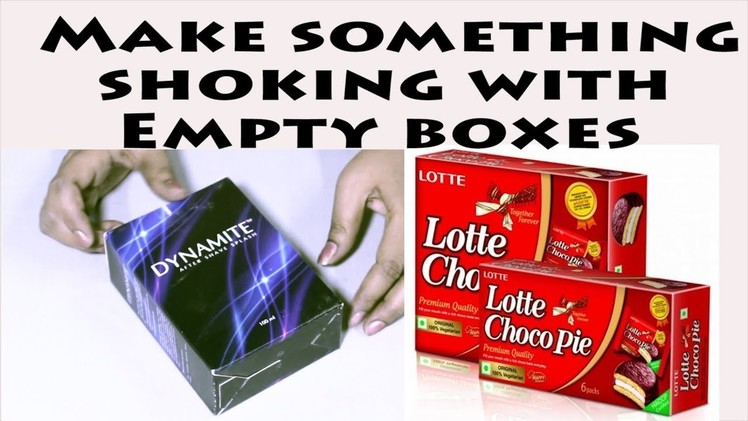 How to reuse empty boxes.cover |best out of waste craft idea