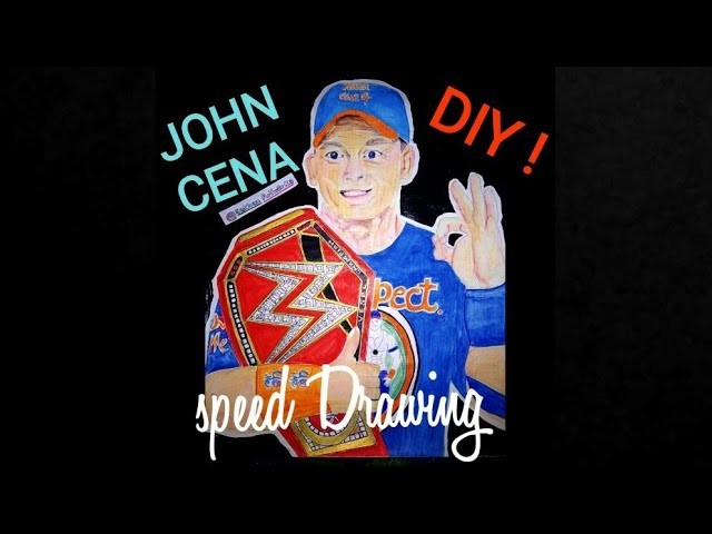John Cena Speed Drawing | Universal Champion |Diy|tutorial