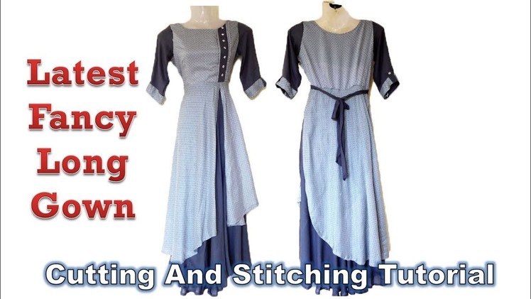 Latest Fancy Long Gown | Umbrella Cut Design | DIY Tutorial