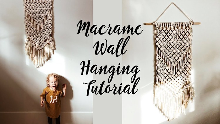 Macrame Wall Hanging Tutorial (for beginners)