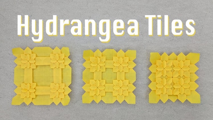 Origami Tessellation Tutorial: Hydrangea Tiles (Shuzo Fujimoto and Peter Budai)