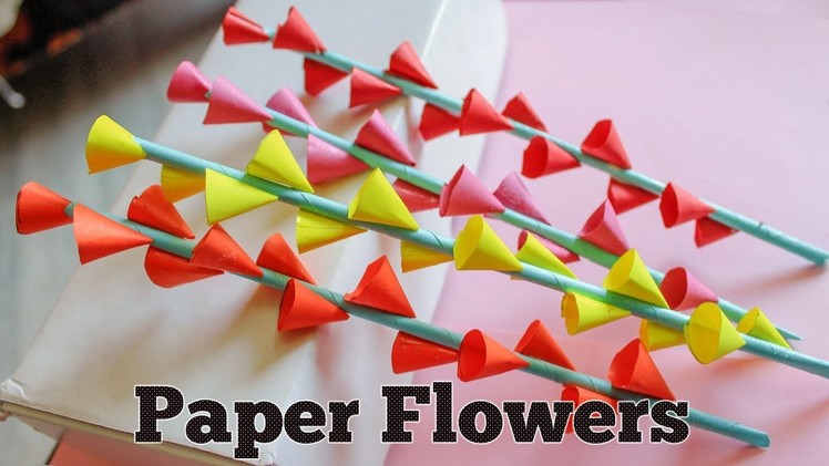 Paper Flowers | Paper Flowers Making for Decoration | Paper Crafts DIY Paper Flowers Tutorial
