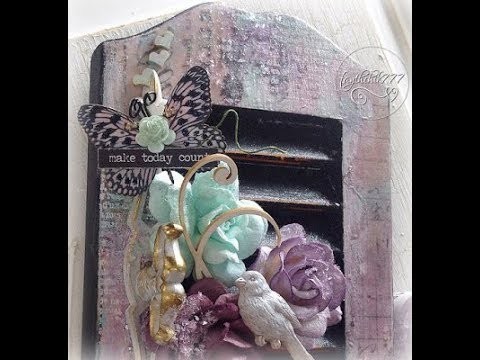 Paper to Wood Transfer Tutorial and Mixed Media diy Home Decor Craft (DT Project for Reneabouquets)