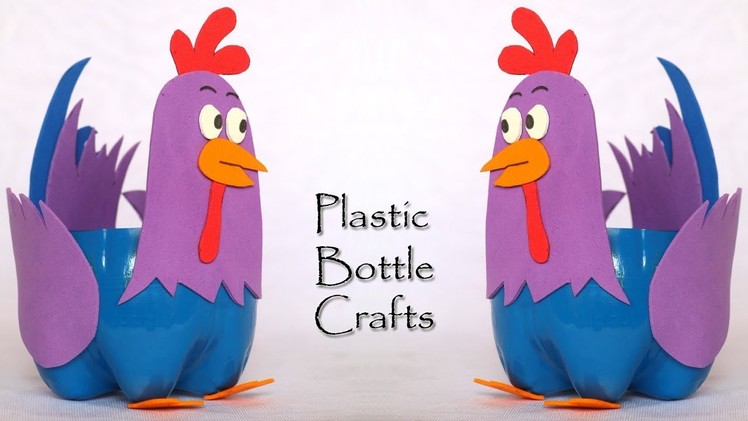 Plastic Bottle Craft Ideas | Farm Animals Chicken | DIY Easter Basket