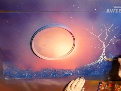 Spray Paint Artist Creates Fantasy Scene