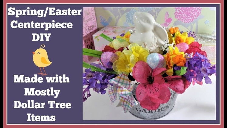 Spring. Easter Centerpiece DIY???? Mostly Dollar Tree Items