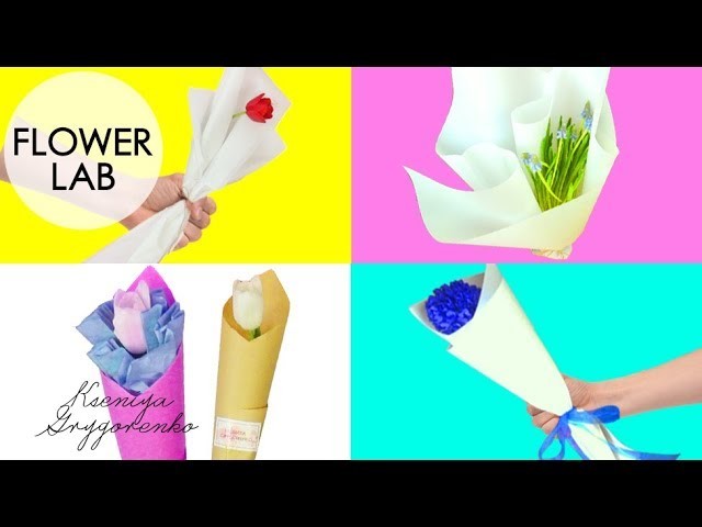 TOP 5 DIY: HOW TO WRAP A SINGLE FLOWER | How To Make A Bouquet With Single Rose - Craft Tutorial