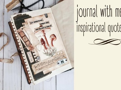 Using your Junk Journal - Inspirational Quote Collage - Journal with Me #2