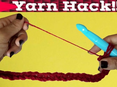 Yarn Hack? Turn a strand of worsted weight yarn into chunky yarn