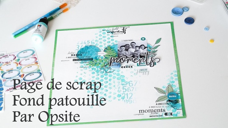 #13 How to use bubble wrap to create background. Fond de page et papier bulle