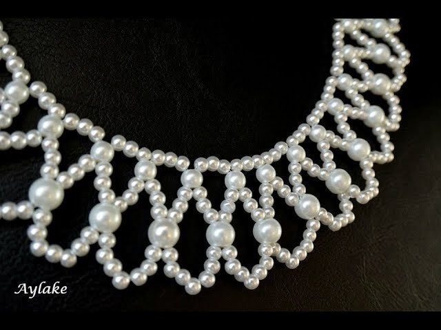 Aylake - How to make beaded necklace "Endless tears"