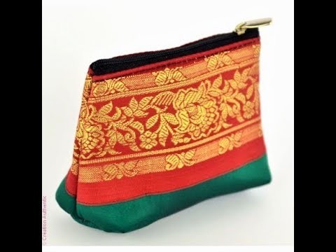 Coin Purse Made From Old Saree (DIY)