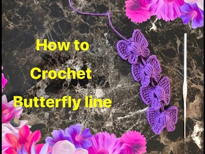 [Crochet butterflies line] Hướng dẫn móc dây hình con bướm | Truc Nguyen Handmade.