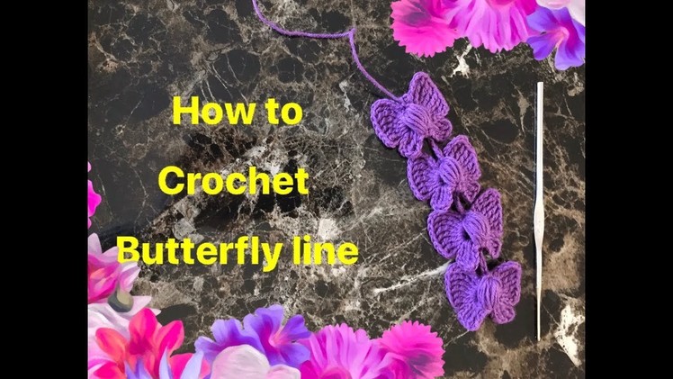 [Crochet butterflies line] Hướng dẫn móc dây hình con bướm | Truc Nguyen Handmade.