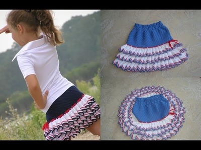 Crochet ruffle skirt for girls free pattern
