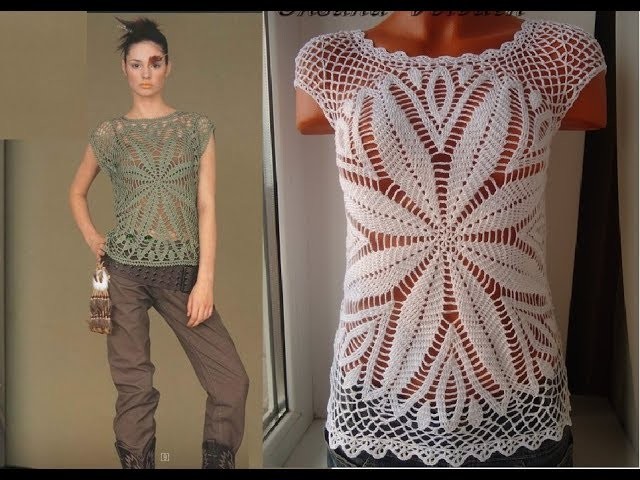 Crochet summer top tunics free pattern