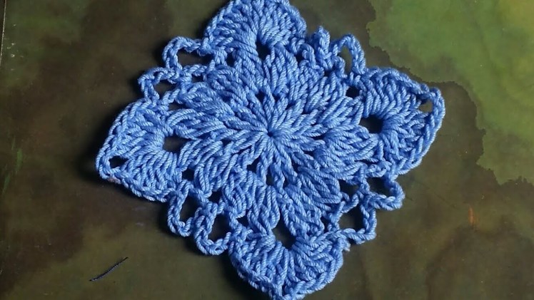 Crochet  Victorian Granny Square Tutorial
