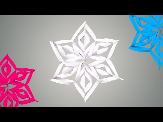 DIY 3D Snowflakes - How to Make 3D Paper Snowflakes 2018
