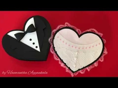 DIY - Anniversary gift idea. Best Wedding gift. How to make heart shape box