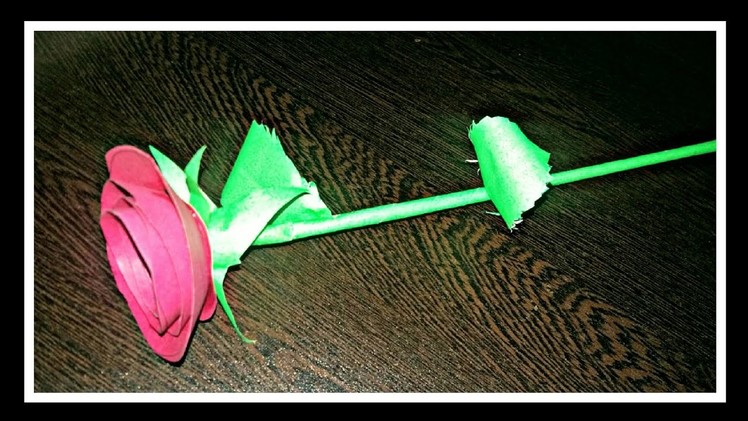 DIY CRAFT -Paper rose !! How to make perfect rose with paper|gift for him.her