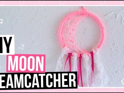 DIY Crescent Moon Dreamcatcher | How To Make a Crescent Moon Dreamcatcher | Cute DIY Room Decor Idea