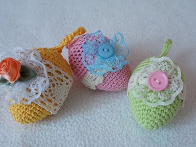 DIY Easter eggs crochet. Gift idea
