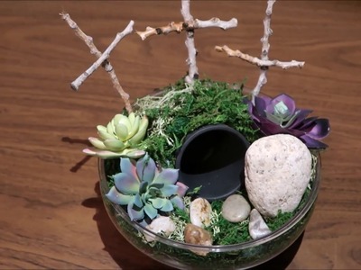 DIY Easter Resurrection Garden made from Dollar Tree items