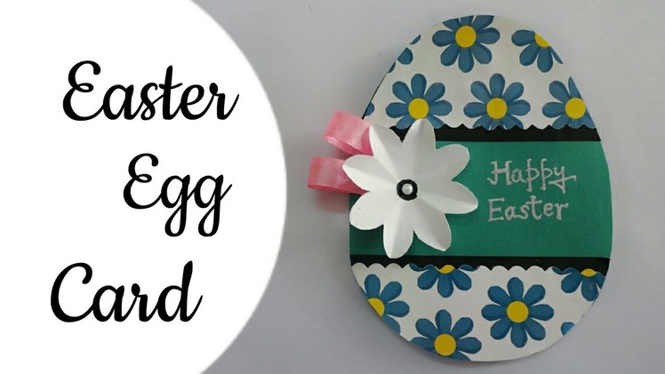 DIY Handmade Easter Egg Card.Easter Egg Shaped Card Making.How To Make Easter Egg Card For Kids