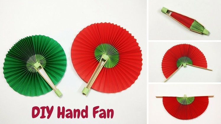 DIY-Handmade Paper Fan | Folding Hand Fan | How to Make a Paper Fan | Craftastic