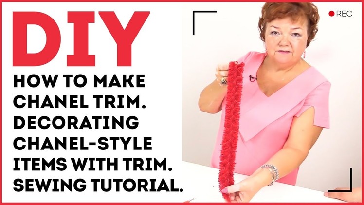 DIY: How to make Chanel trim. Decorating Chanel-style items with trim. Sewing tutorial.