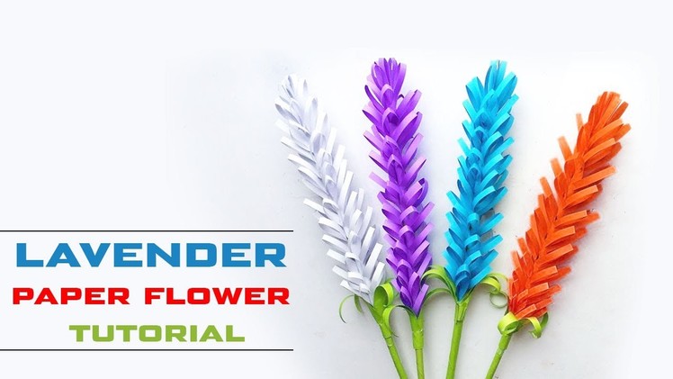 DIY Lavender Flower | How to Make Lavender Paper Flowers | Easy Lavender Flower for Beginners Making